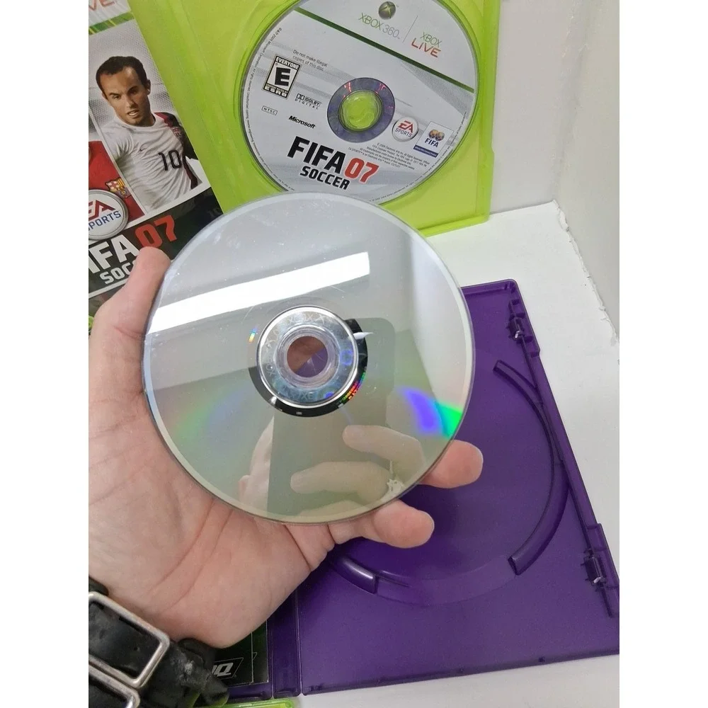 Xbox 360 Lot Of 5 Games, NFL MADDEN 08, 16, 25, Fifa 07 Soccer, The Biggest...